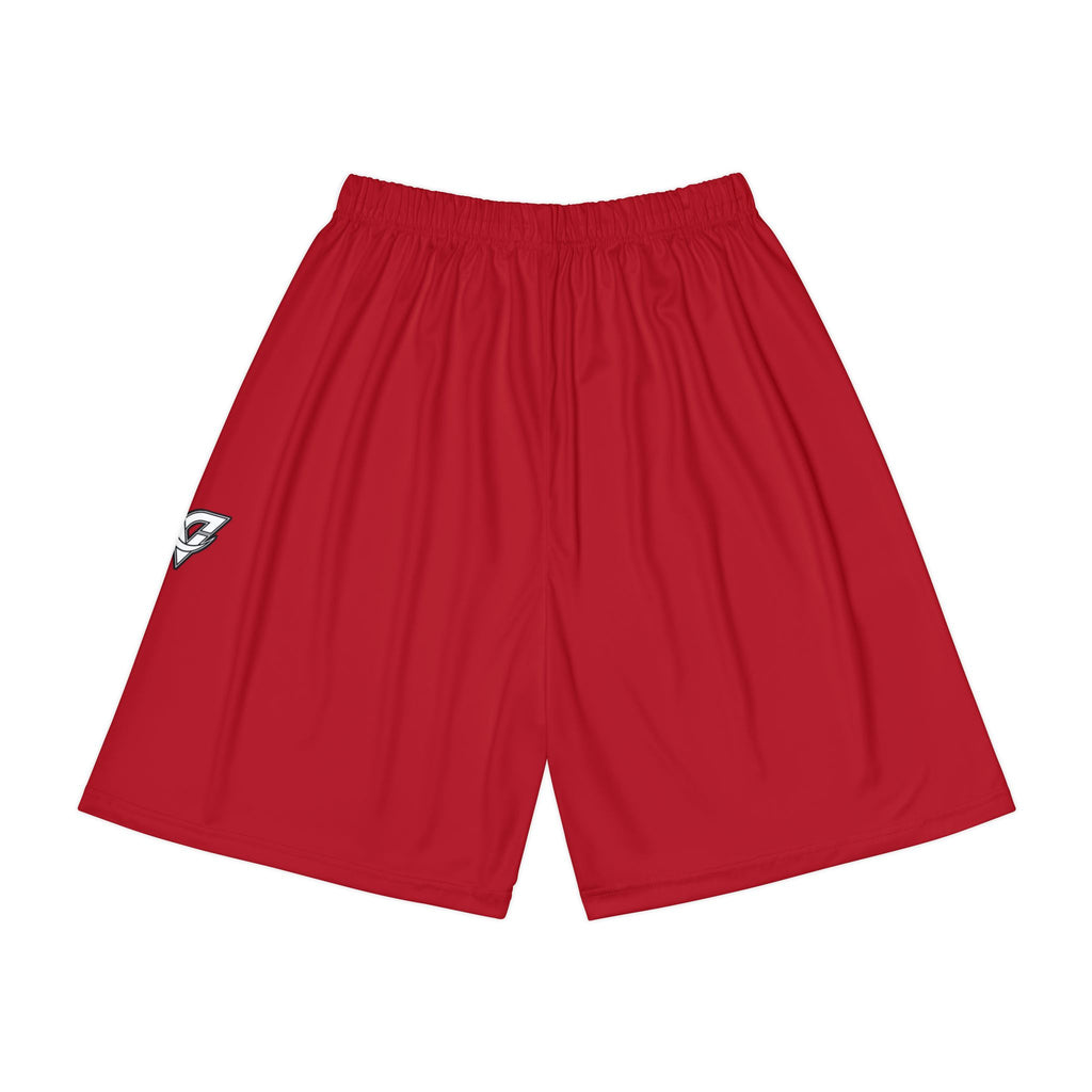 Men's Crimson Essential Athletic Sports Shorts