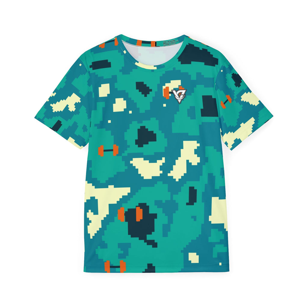 Training & Gym Peacock Pixel Camo Men's Sports Jersey