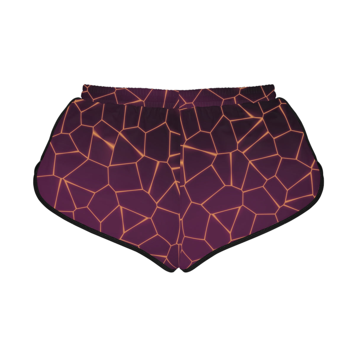 Women's Plum Spice Rift Relaxed Shorts — All-Over Print Running & Workout Shorts