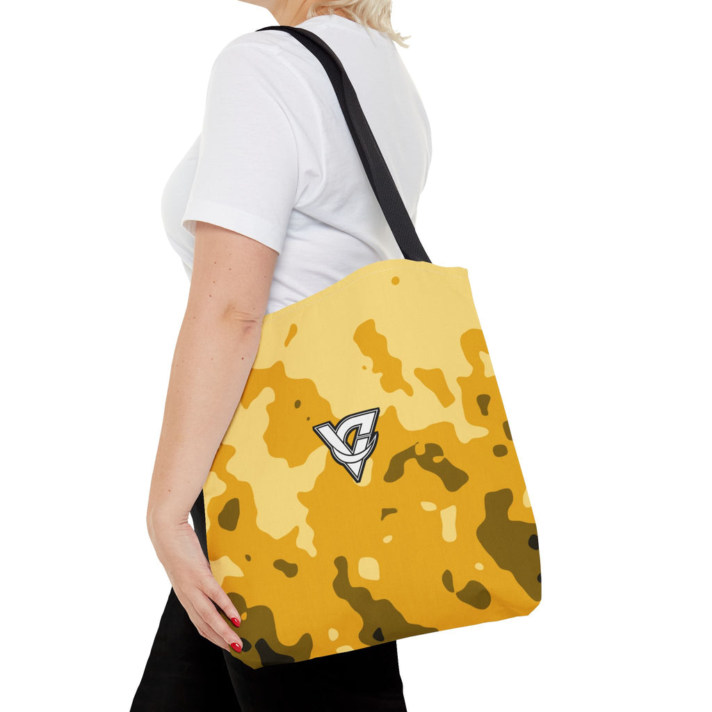 Mustard Magma Tote Bag — All-Over Print Gym & Everyday Tote
