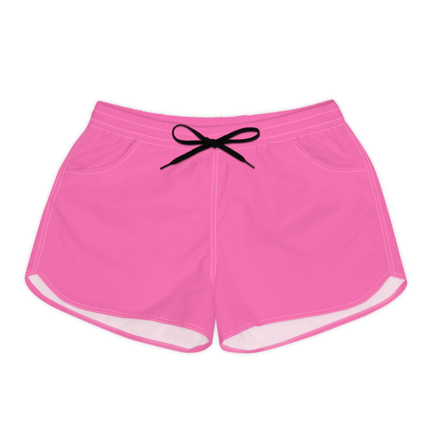Pink Women's Biker Shorts — High-Waist Activewear Cycling & Workout Shorts with Pockets