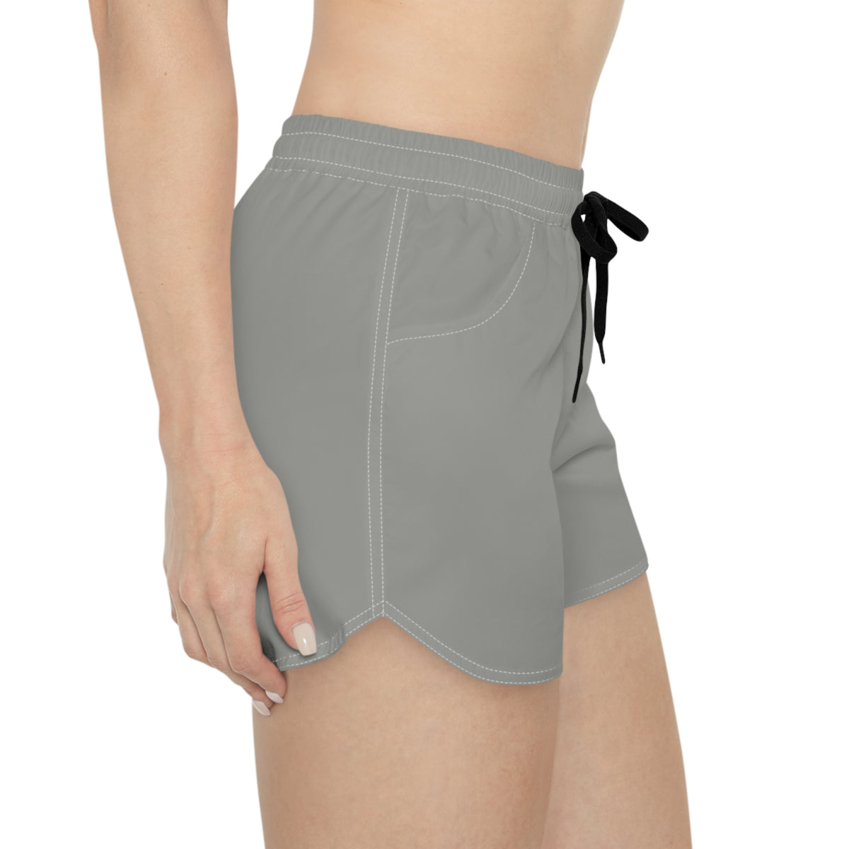 Women's Multipurpose Athletic Shorts with Pockets | Stone Grey Essential
