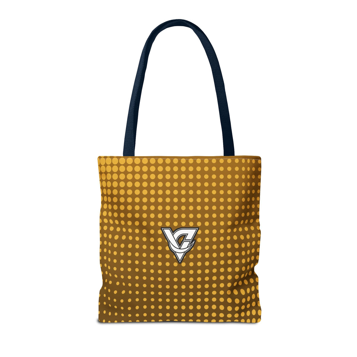 Harvest Gold Halftone Tote Bag — All-Over Print Gym & Everyday Tote