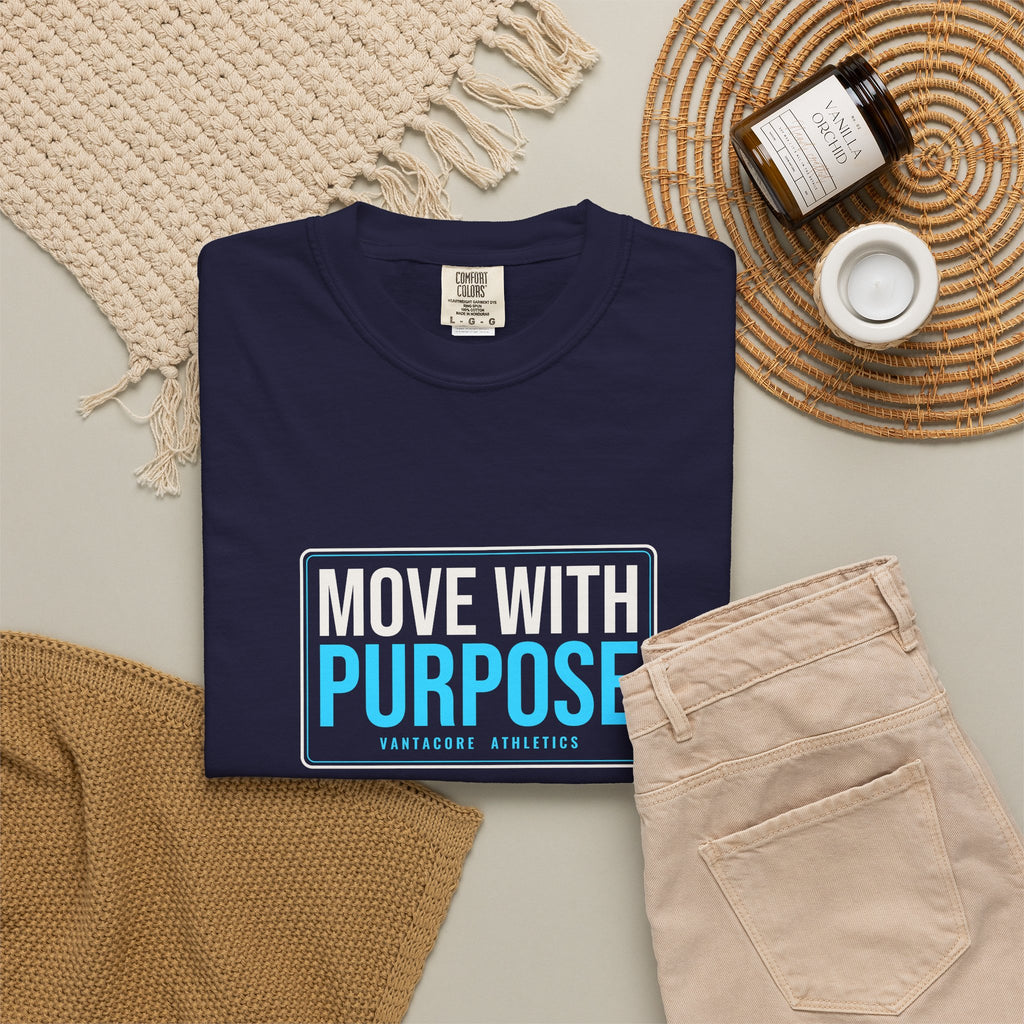 Move With Purpose | Women's Garment-Dyed Graphic Tee