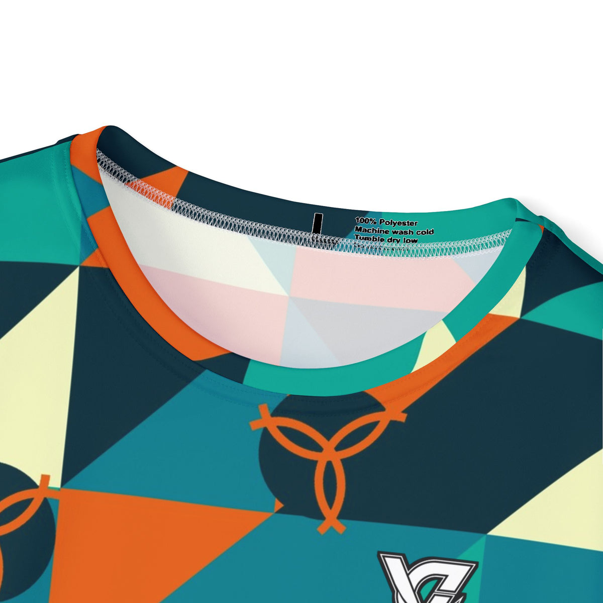 Volleyball Peacock Prism Block Men's Sports Jersey