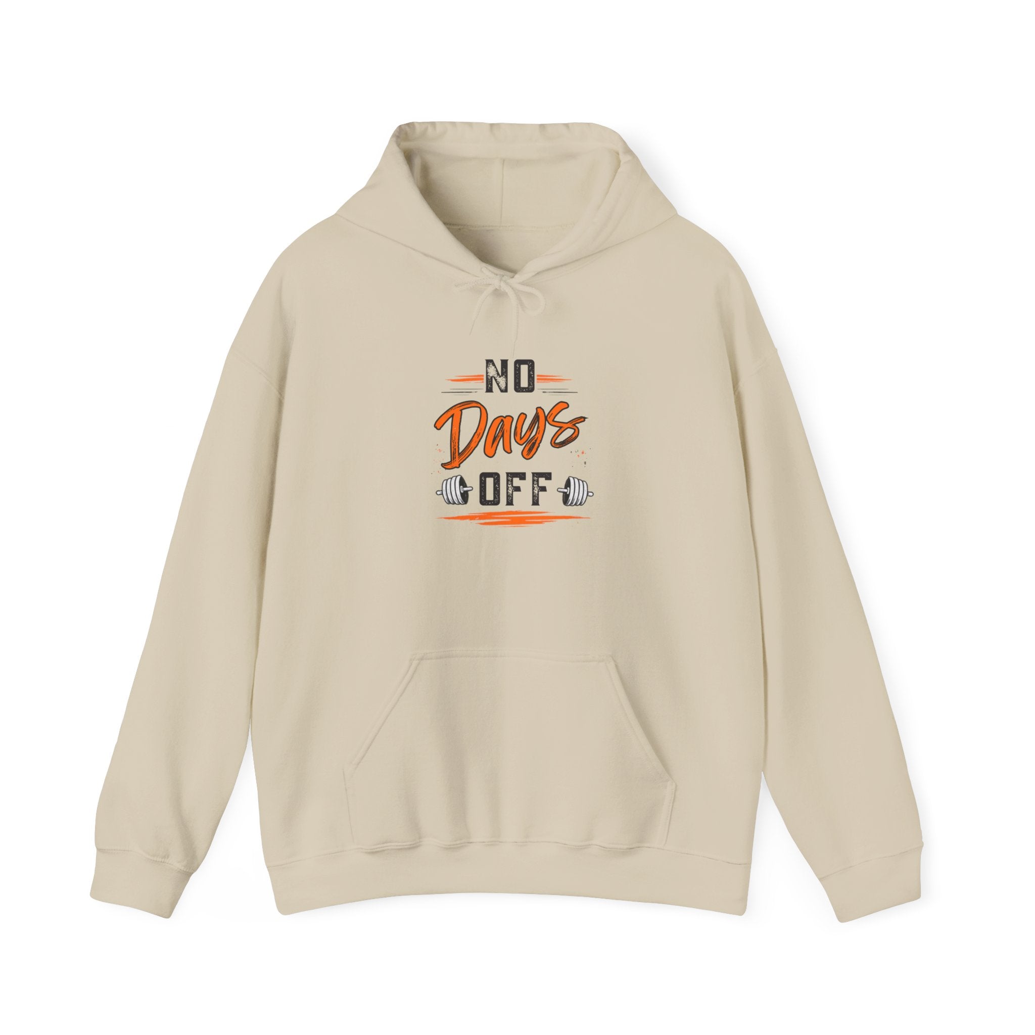 No Days Off | Heavy Hooded Sweatshirt