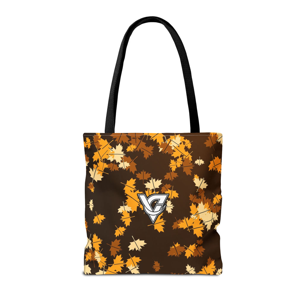 Amber Falling Leaves Tote Bag — All-Over Print Gym & Everyday Tote
