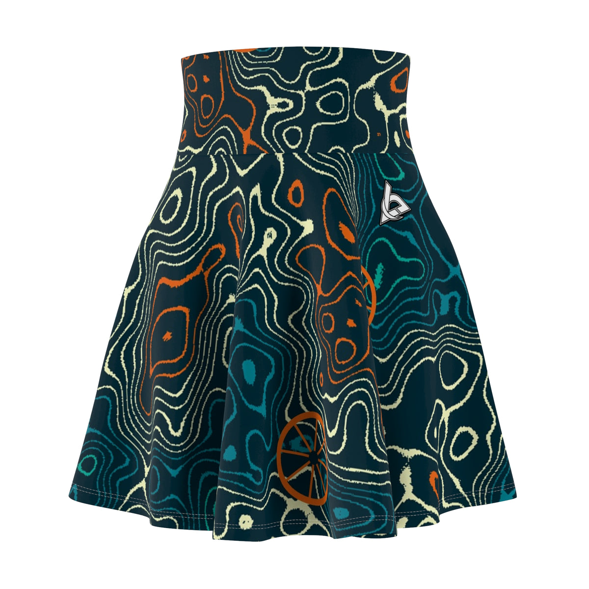 Cycling Peacock Topo Trail Women's Athletic Skater Skirt