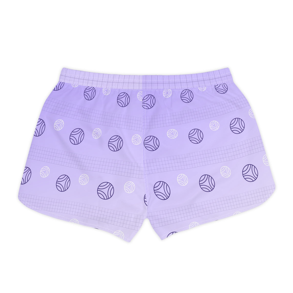 Volleyball Lavender Mist Spike Panel Women's Athletic Shorts with Pockets