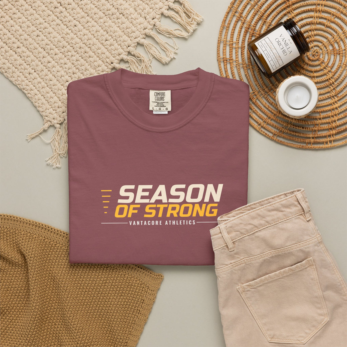 Season Of Strong | Women's Garment-Dyed Graphic Tee
