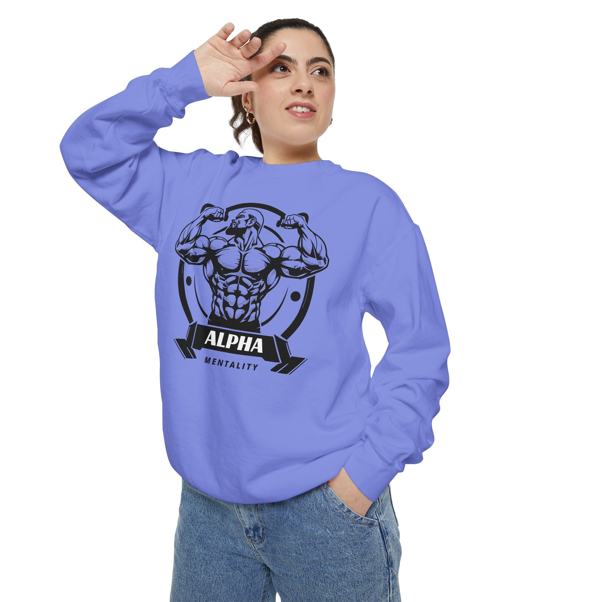 Alpha Mentality Sweatshirt | Muscular Gym Crewneck