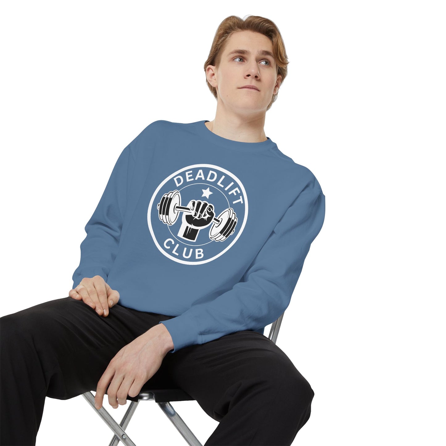 Deadlift Club Sweatshirt | Vintage Weightlifting Crewneck