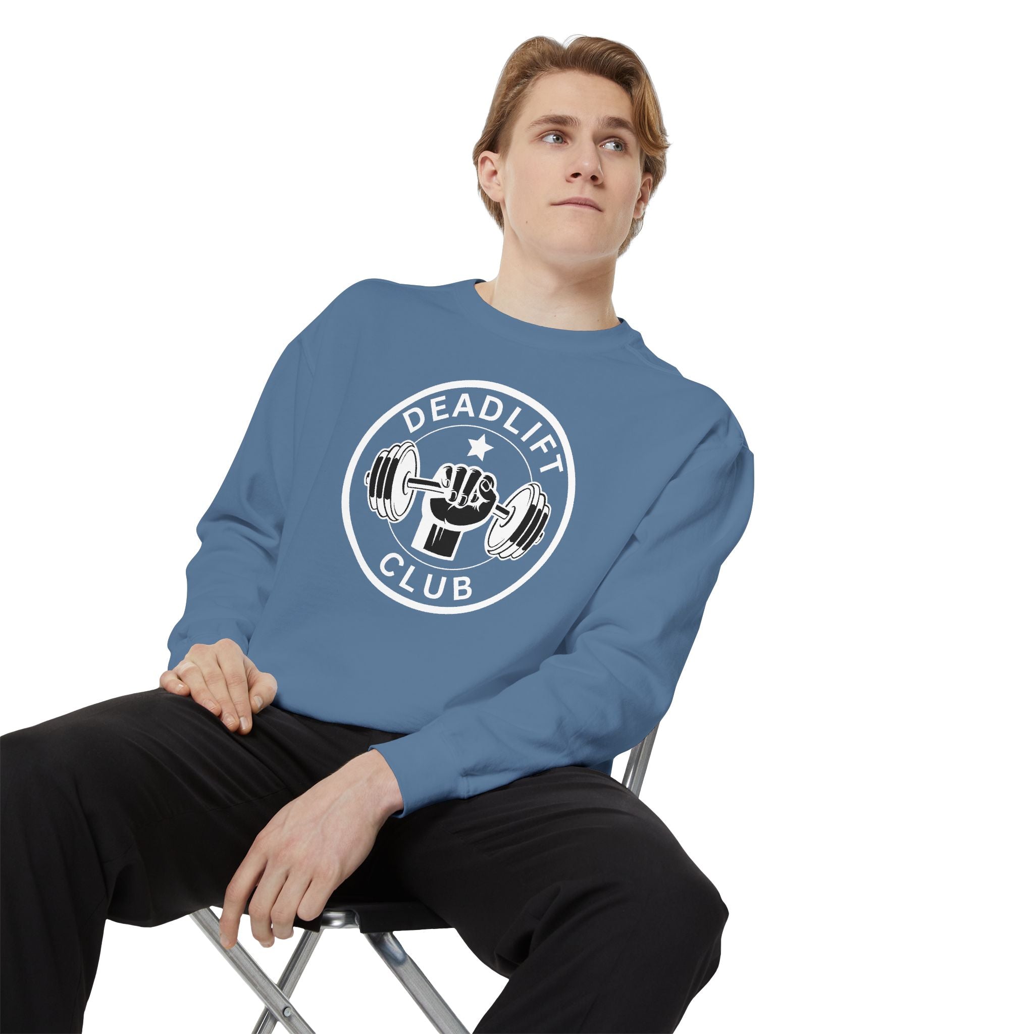 Deadlift Club Sweatshirt | Vintage Weightlifting Crewneck