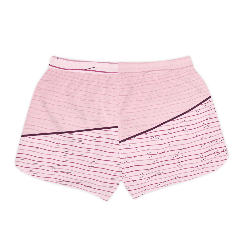 Running Blush Rose Pace Lanes Women's Athletic Shorts with Pockets