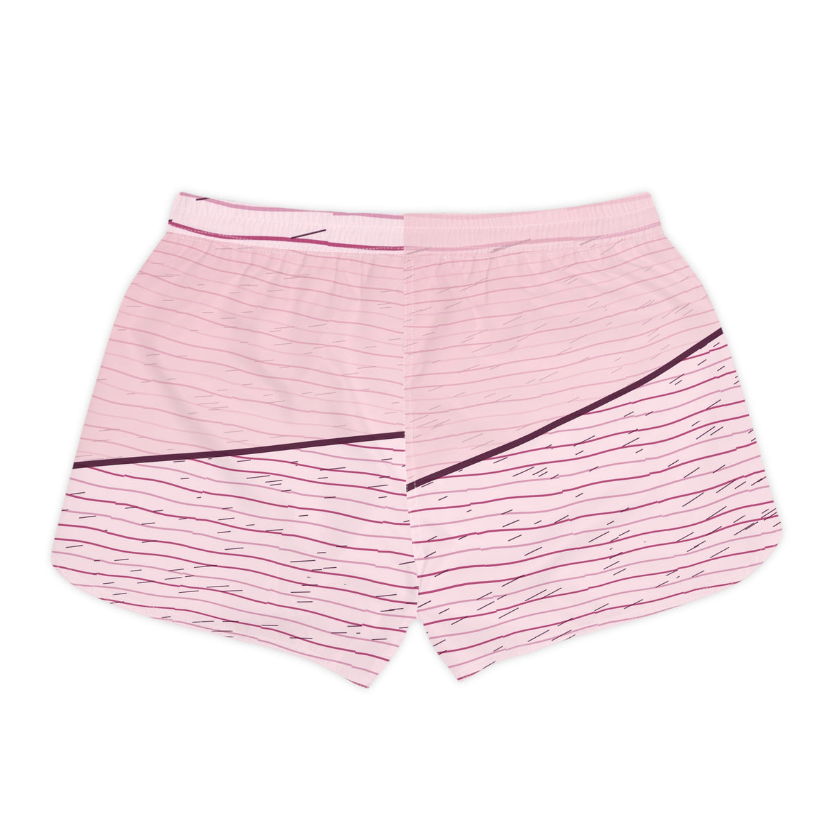 Running Blush Rose Pace Lanes Women's Athletic Shorts with Pockets