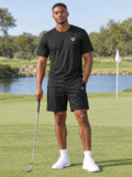 Vantacore Solid Black Men's Sports Jersey - front view