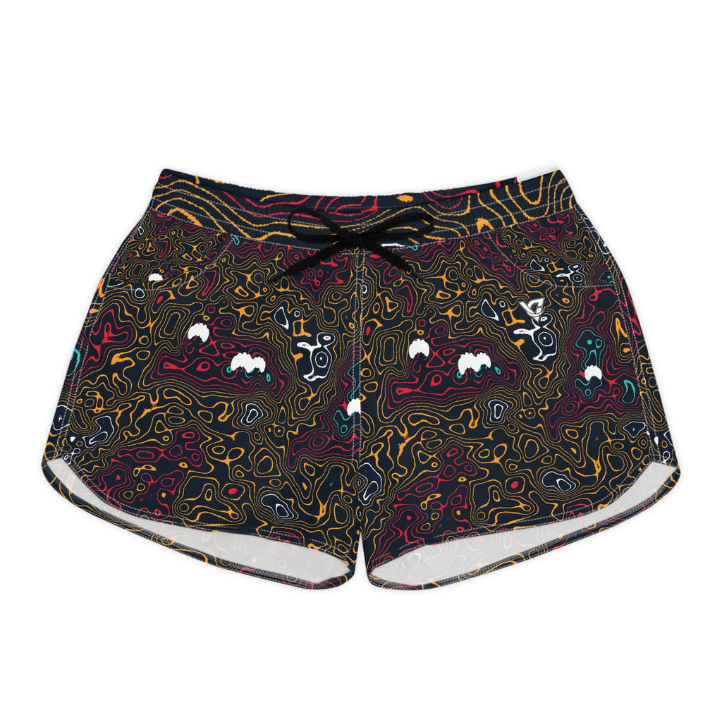 Yoga Aqua Volt Topo Trail Women's Athletic Shorts with Pockets