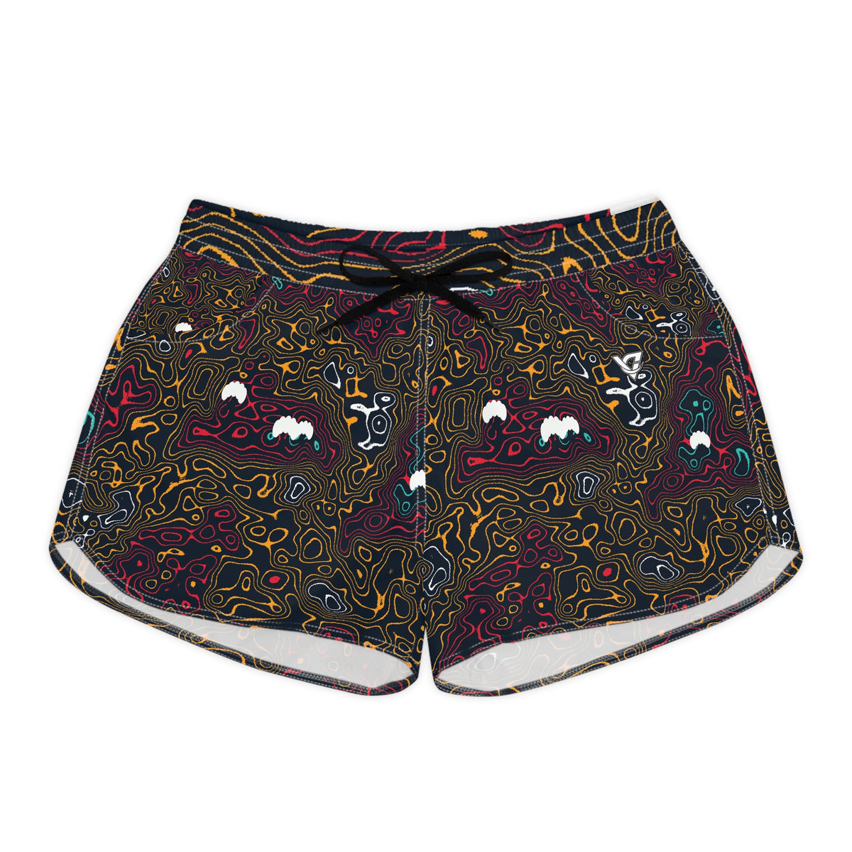 Yoga Aqua Volt Topo Trail Women's Athletic Shorts with Pockets
