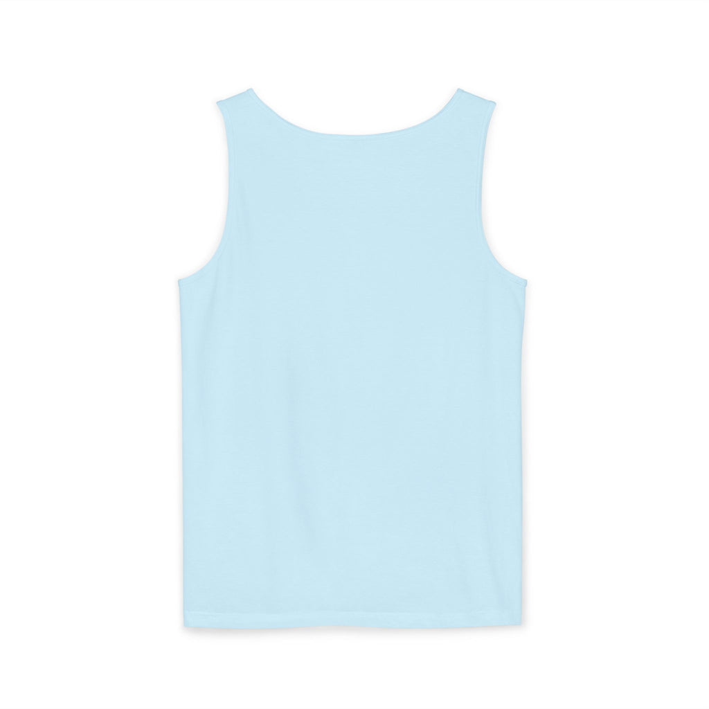 Minimal Geometric Triangle Logo Tank Top | Chest Emblem