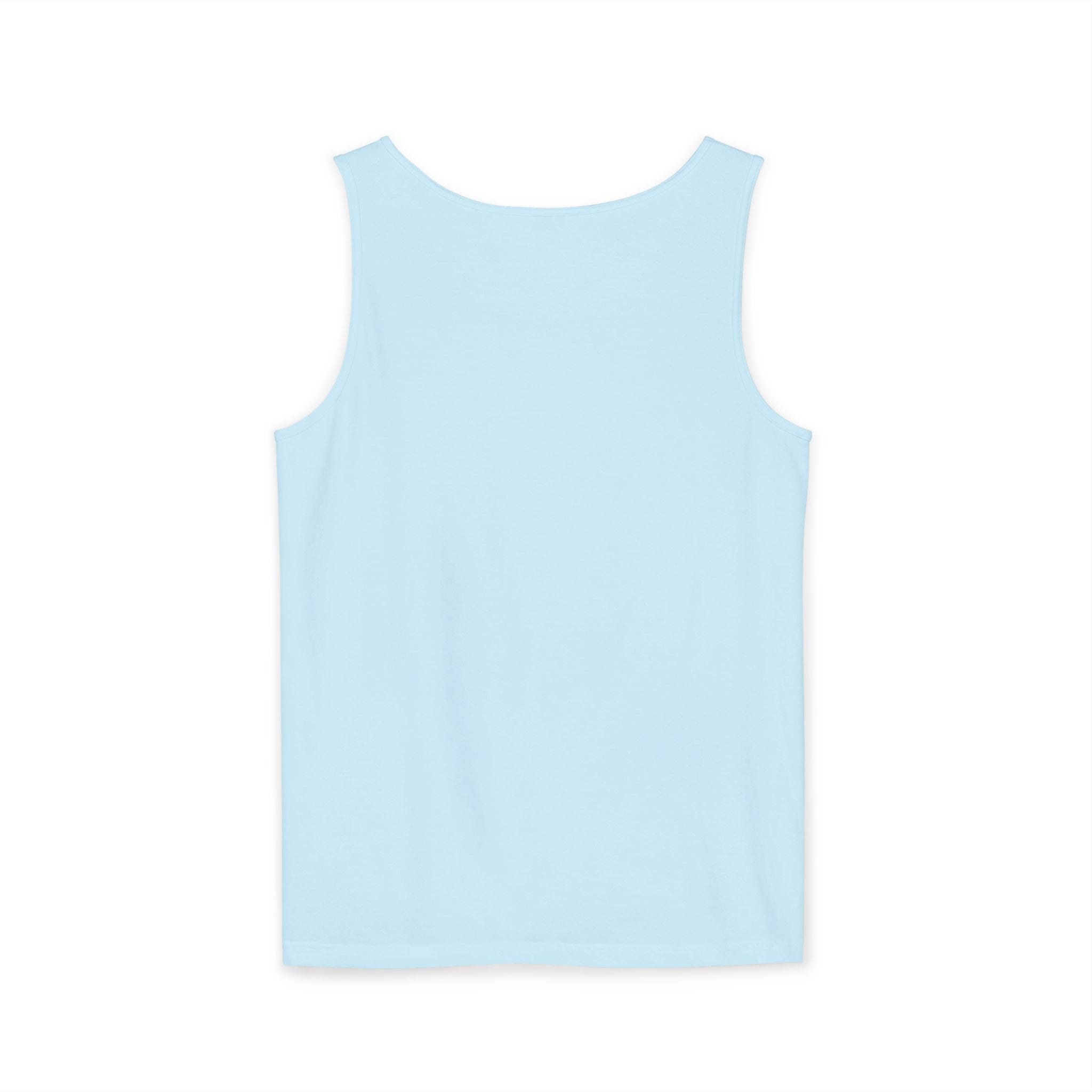 Minimal Geometric Triangle Logo Tank Top | Chest Emblem