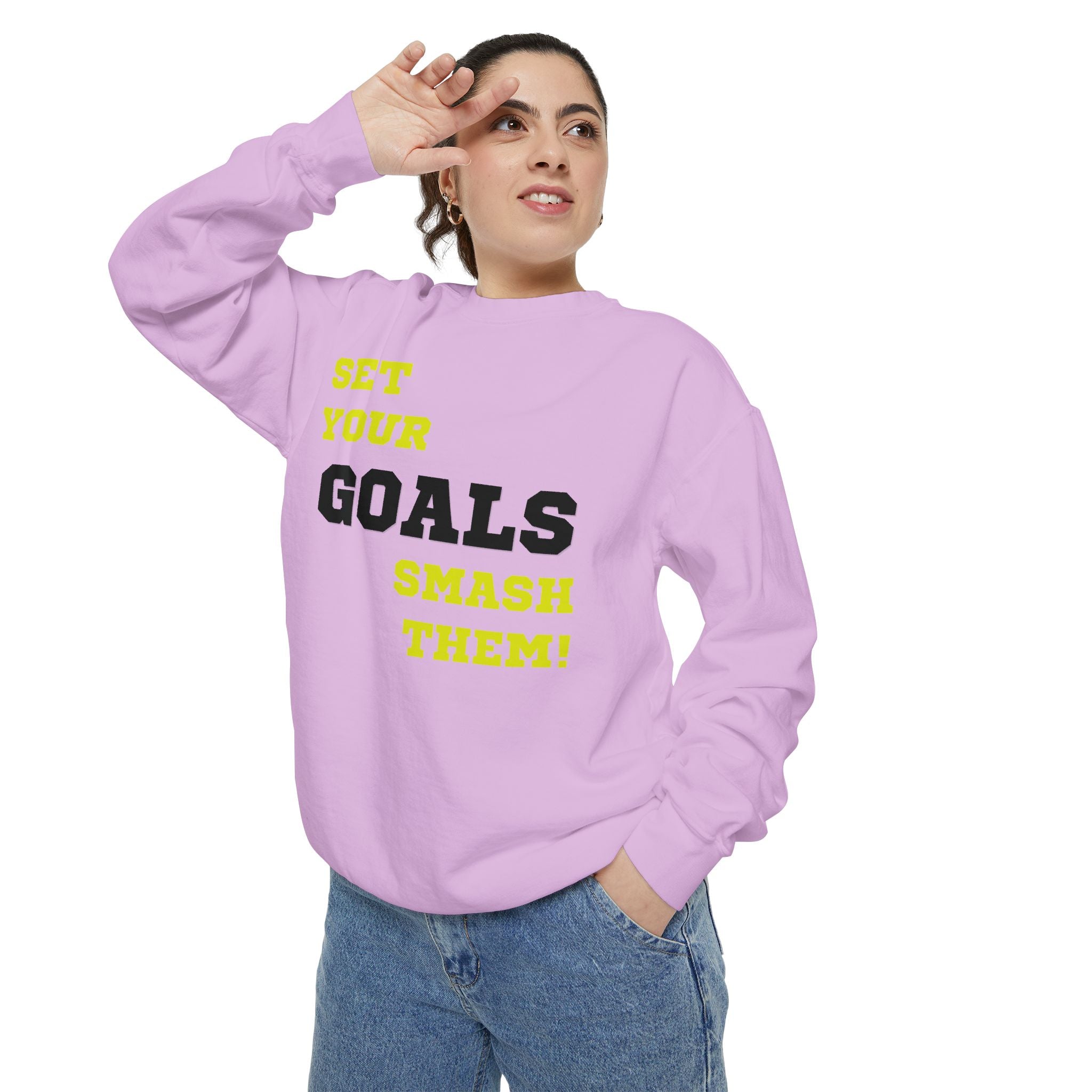Set Goals | Motivational Crewneck Sweatshirt