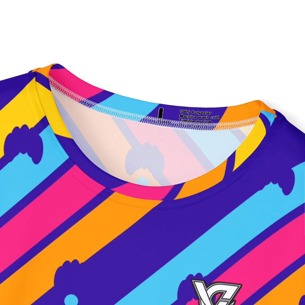 Yoga Sunrise Punch Stripe Surge Men's Sports Jersey