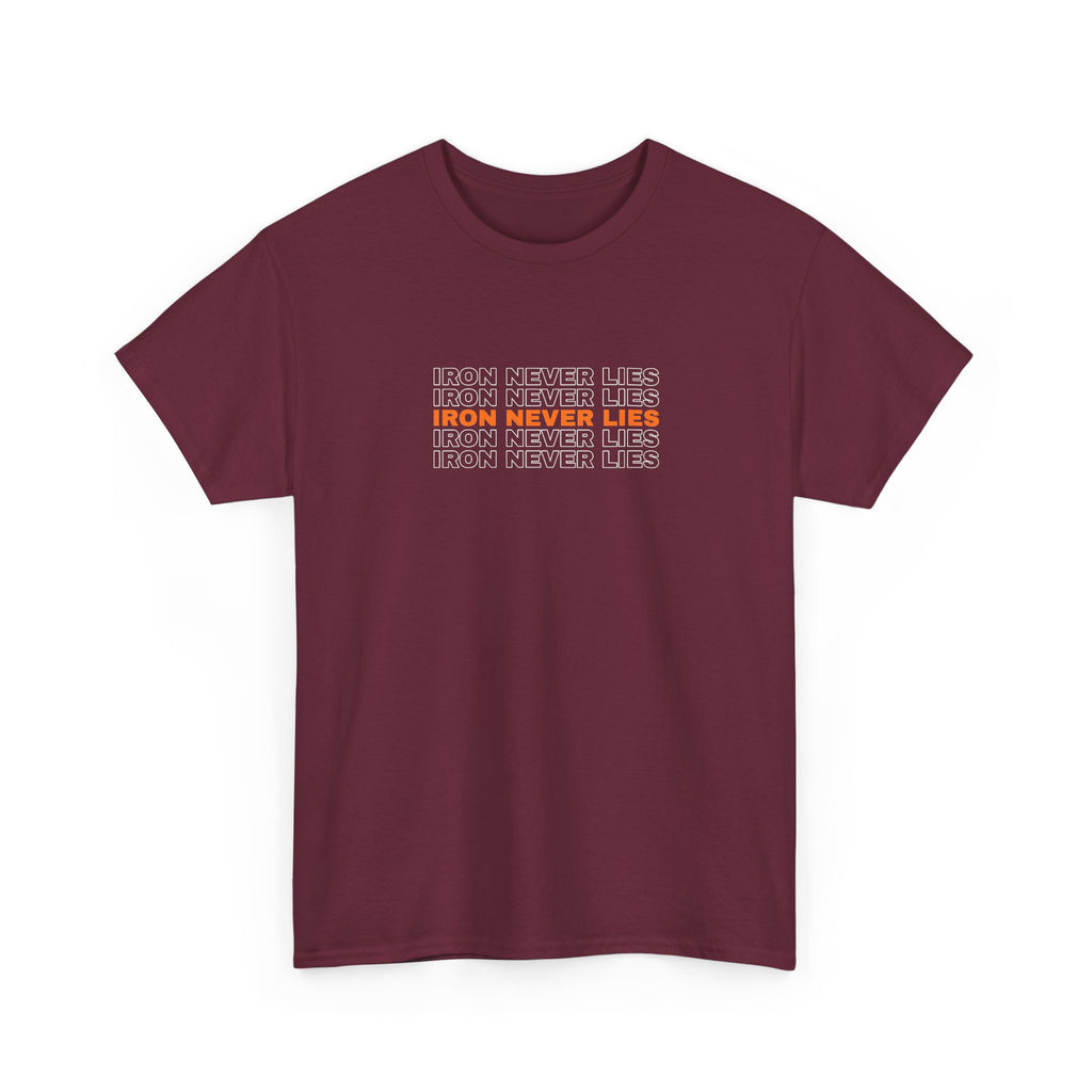 Iron Never Lies | Men's Graphic Gym T-Shirt