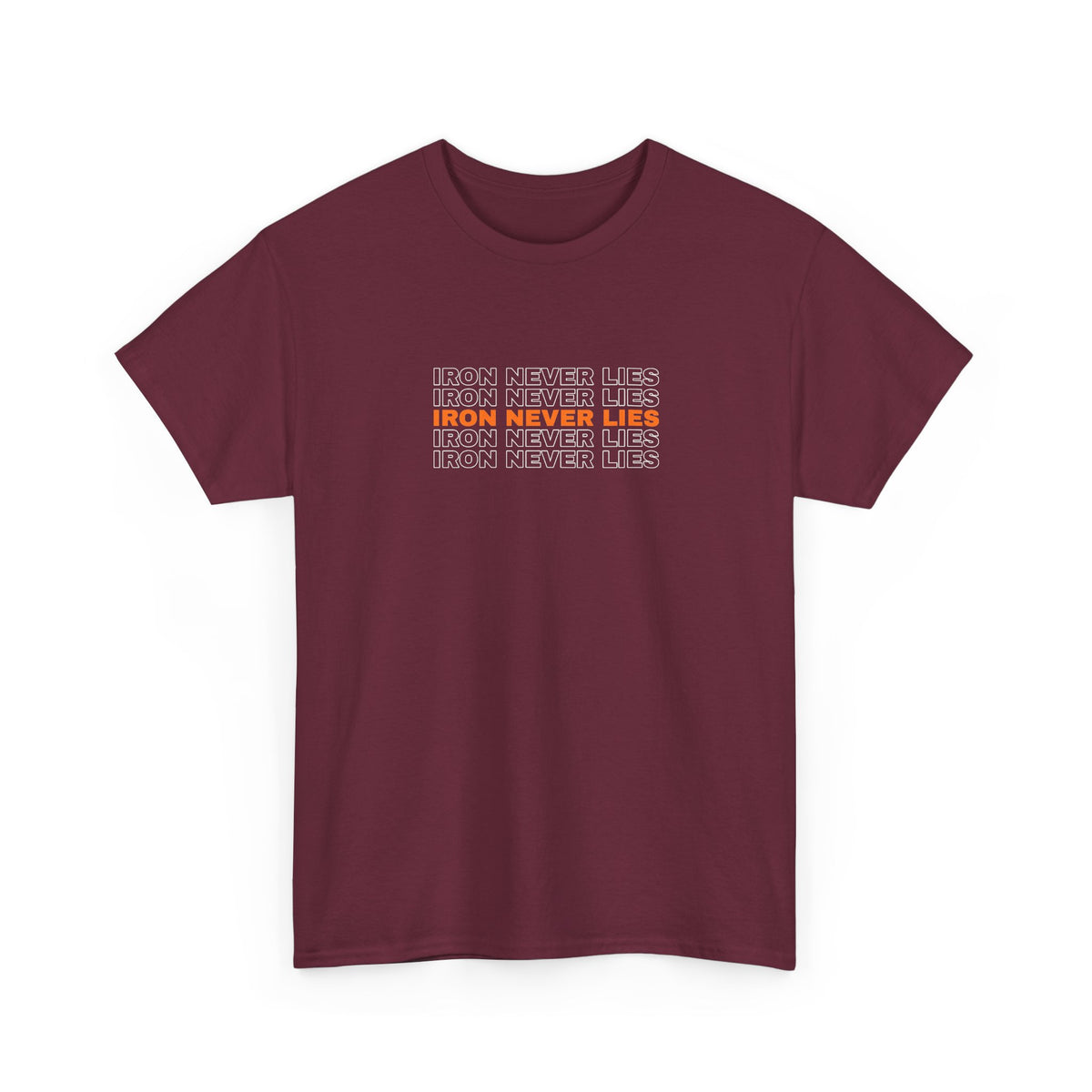 Iron Never Lies | Men's Graphic Gym T-Shirt