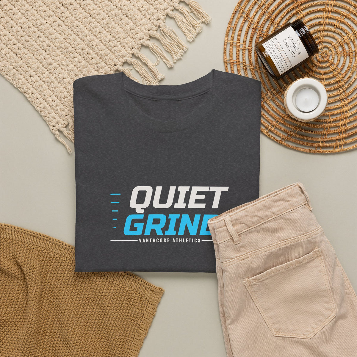 Quiet Grind | Men's Graphic Gym T-Shirt