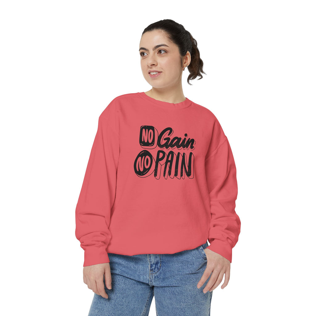 No Gain No Pain Sweatshirt | Motivational Fitness Crewneck