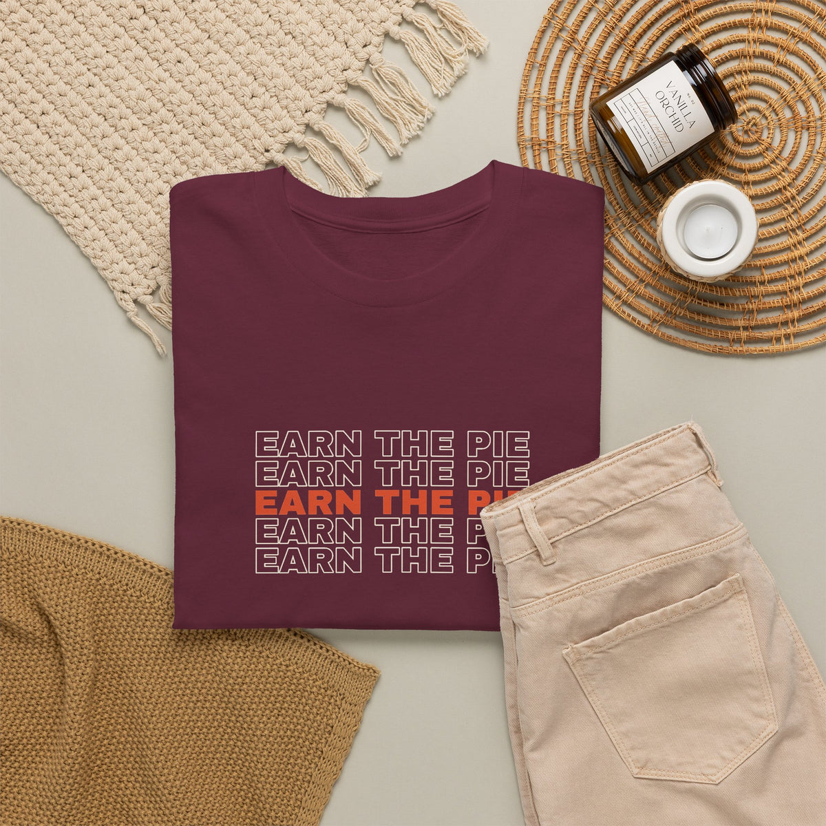 Earn The Pie | Men's Graphic Gym T-Shirt