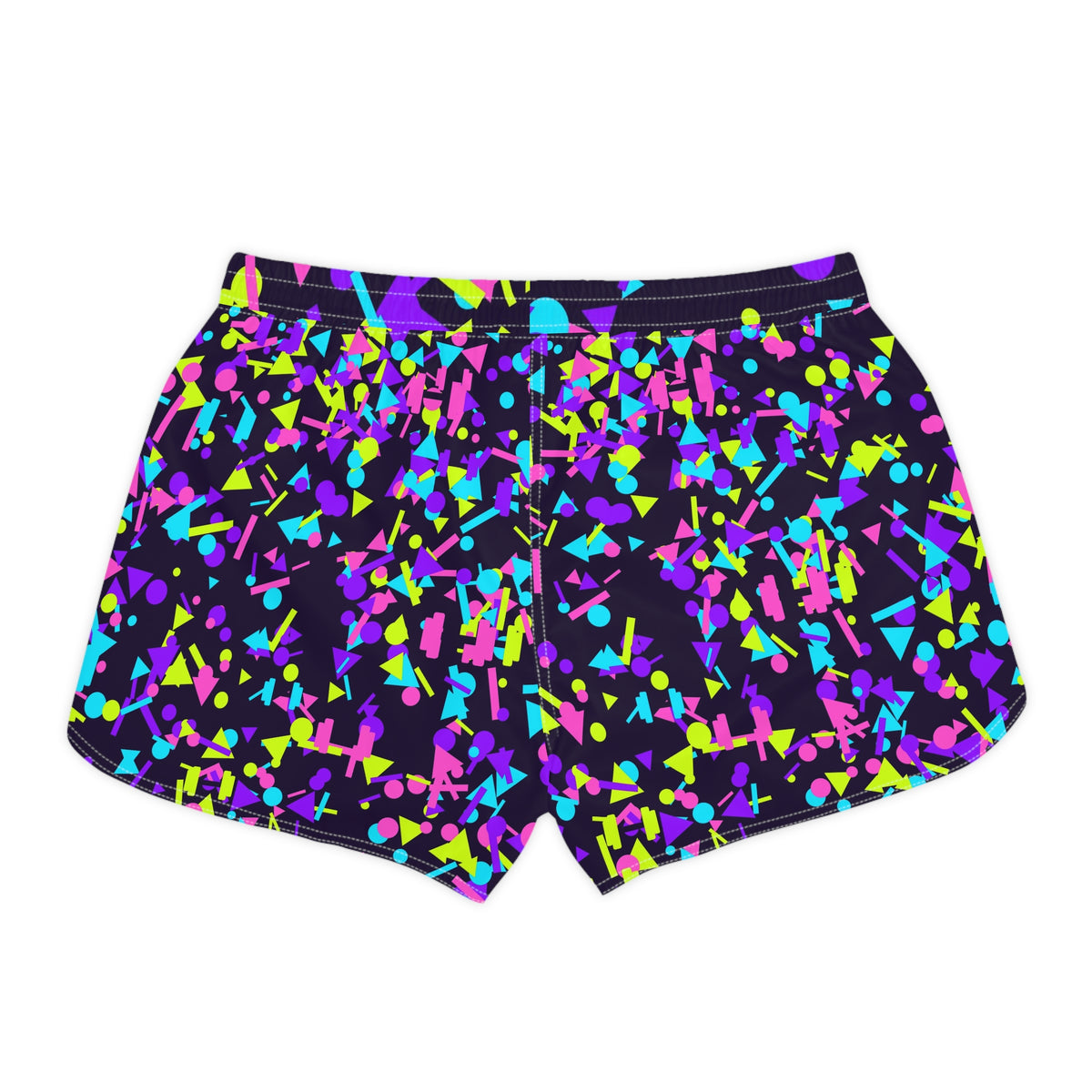 Training & Gym Violet Volt Confetti Pop Women's Athletic Shorts with Pockets