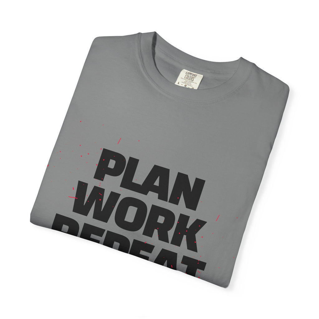 Plan Work Repeat | Motivational Graphic Tee