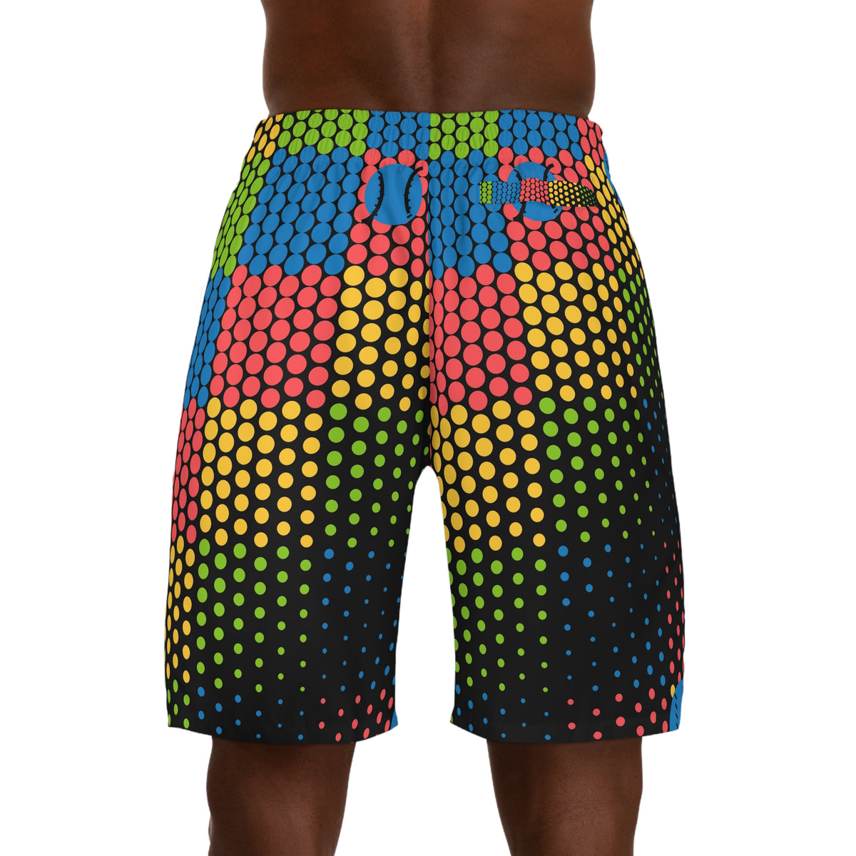 Baseball & Softball Rainbow Rally Halftone Pulse Men's Athletic Shorts with Pockets