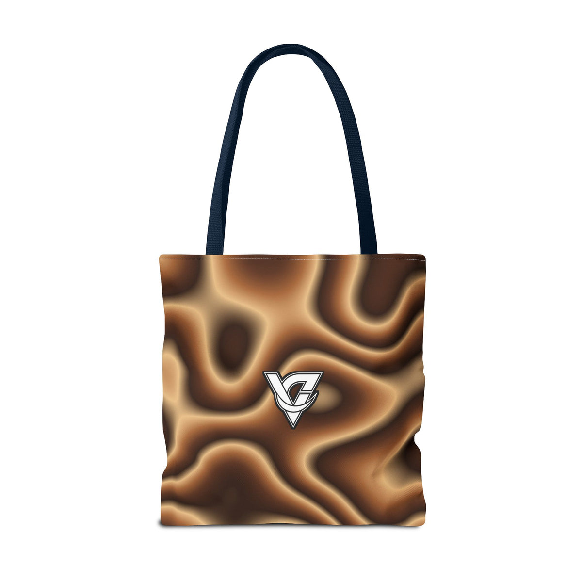 Chestnut Tie-Dye Tote Bag — All-Over Print Gym & Everyday Tote