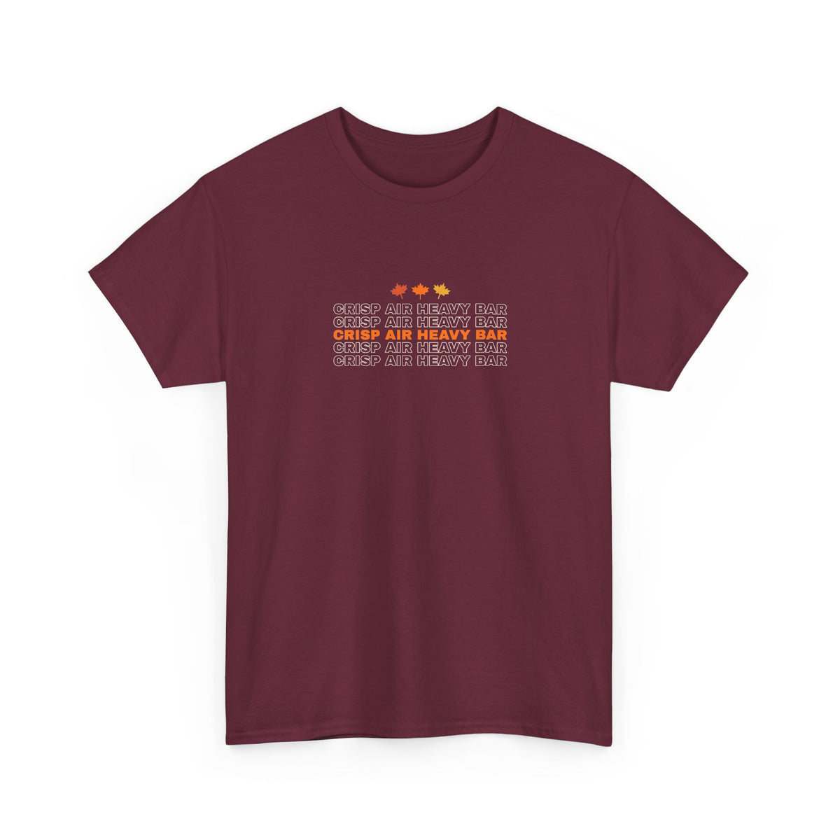 Crisp Air Heavy Bar | Men's Graphic Gym T-Shirt