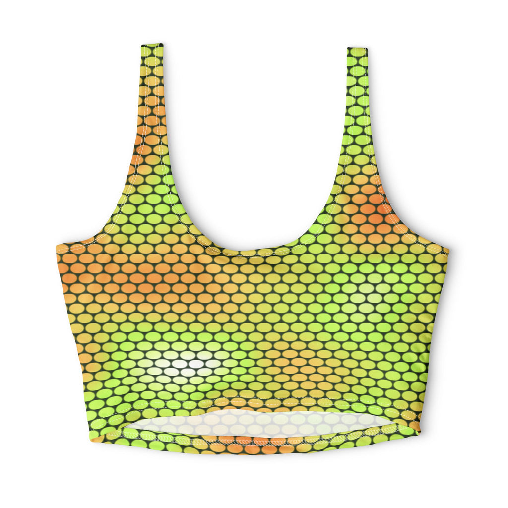 Citrus Serpent Scale Sports Bra