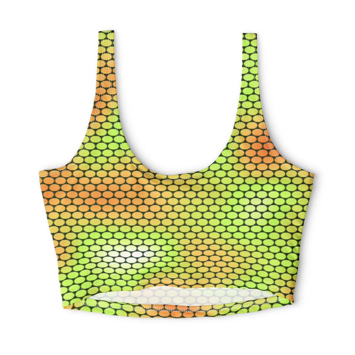 Citrus Serpent Scale Sports Bra