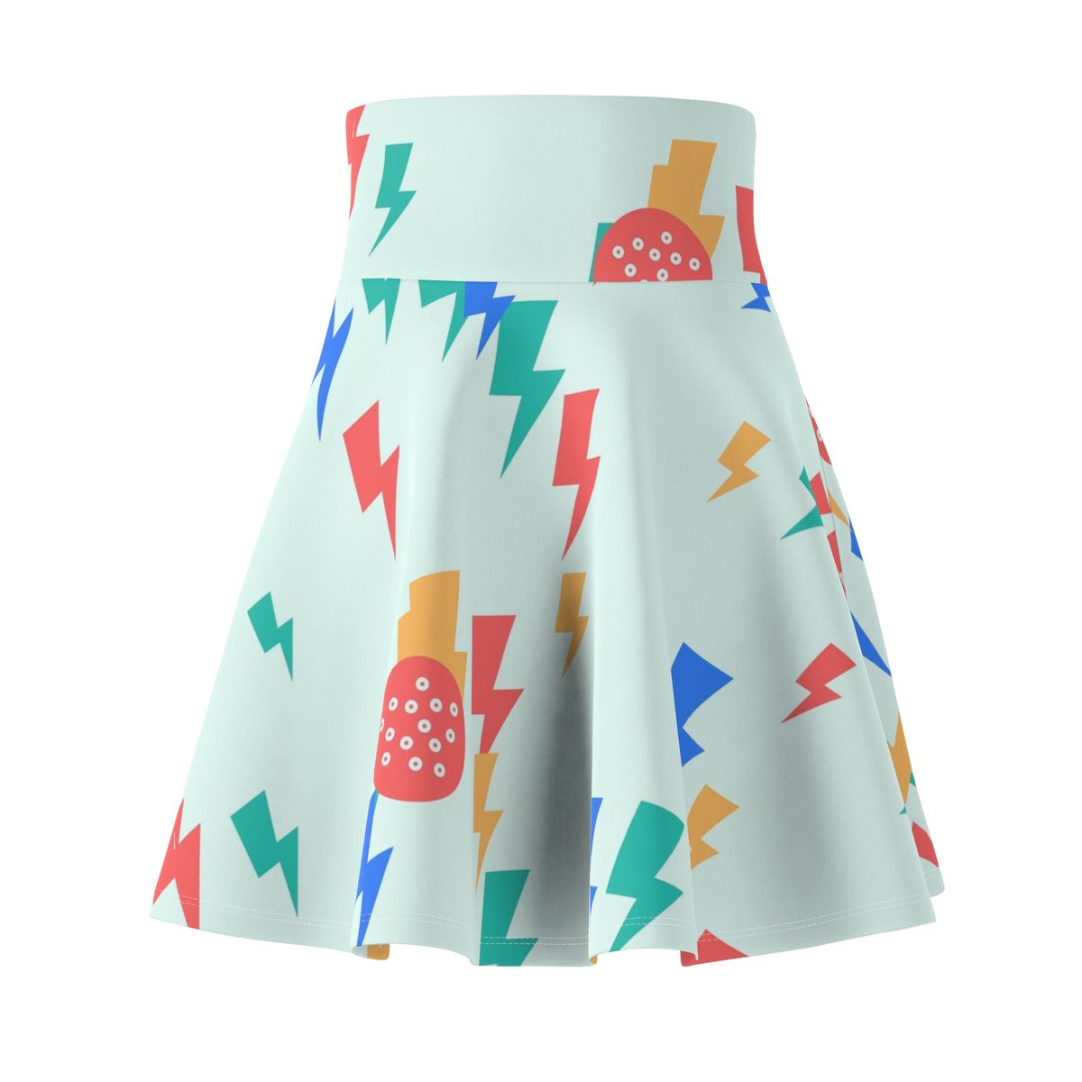Golf Sea Glass Bolt Strike Women's Athletic Skater Skirt
