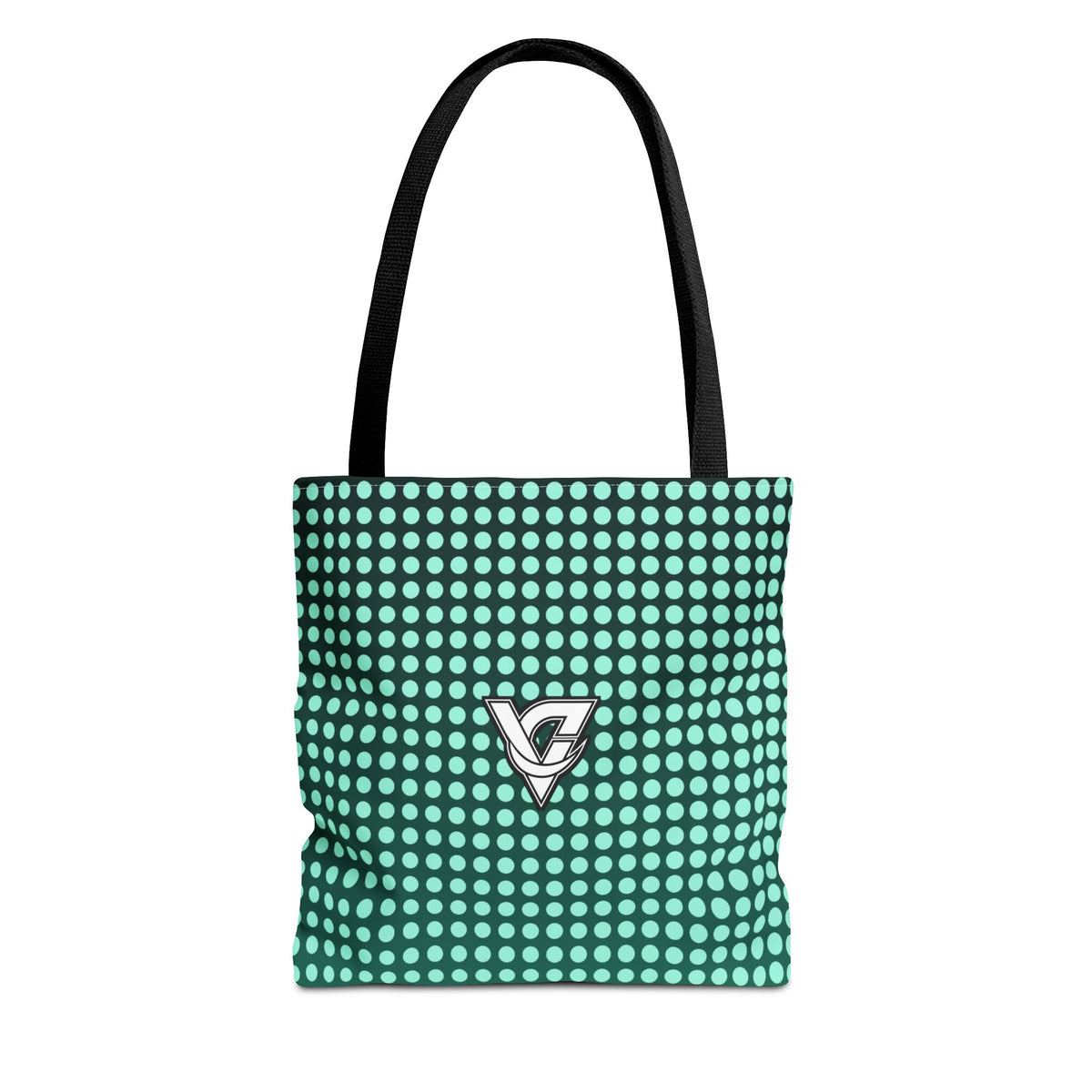 Mint Halftone Tote Bag — All-Over Print Gym & Everyday Tote