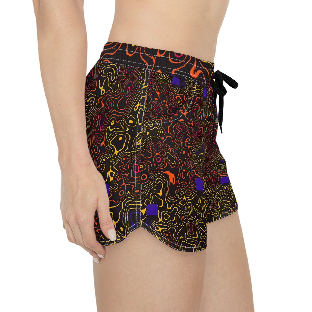 Combat Sports Hot Lava Topo Trail Women's Athletic Shorts with Pockets