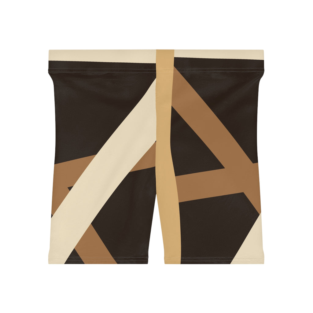 Desert Shard Women's Biker Shorts — High-Waist Workout Shorts