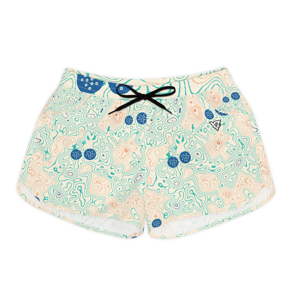 Golf Papaya Splash Topo Trail Women's Athletic Shorts with Pockets