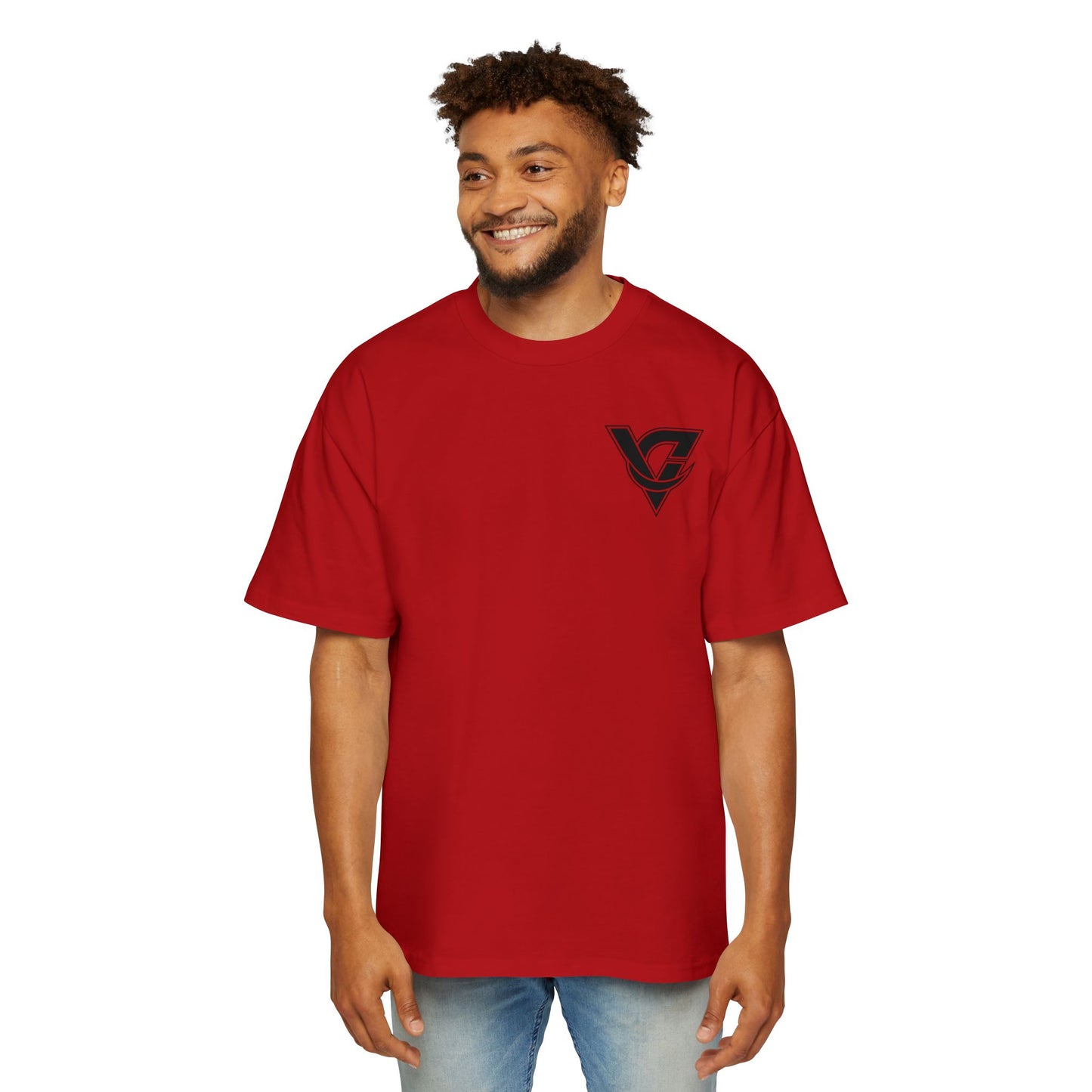 Graphic Tee — Minimal Geometric V Logo Chest Print