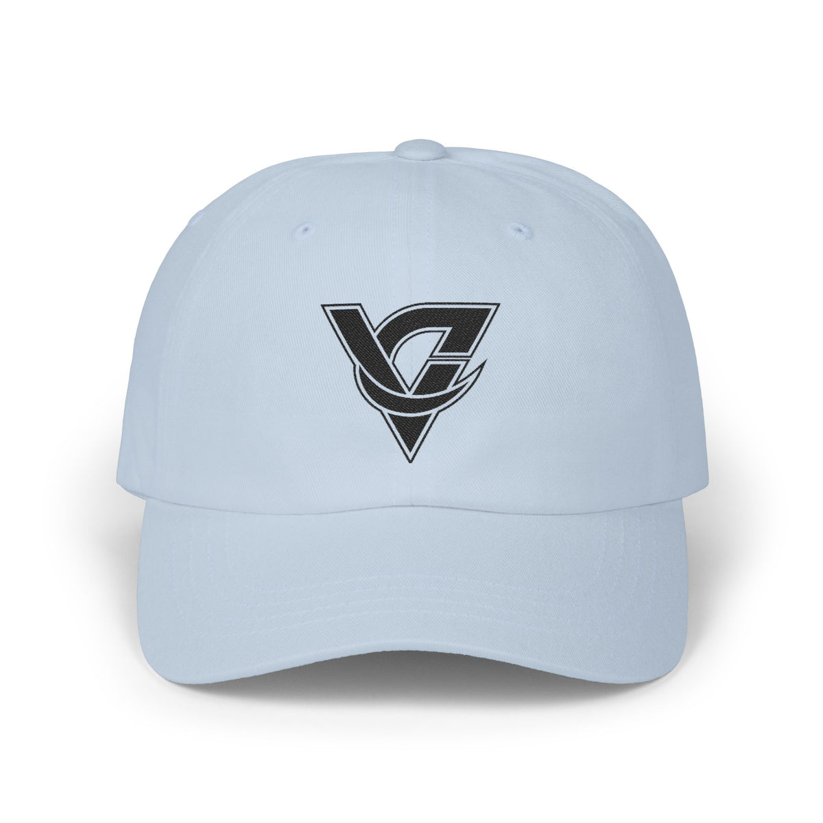 Dad Cap Vintage Monogram Triangle Logo Embroidered Hat by Vantacore Athletics, view 4