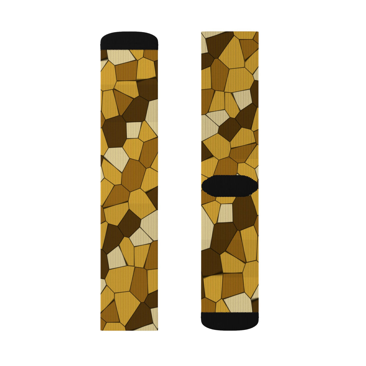 Harvest Gold Mosaic Athletic Crew Socks