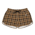 Women's Multipurpose Athletic Shorts with Pockets | Desert Plaid