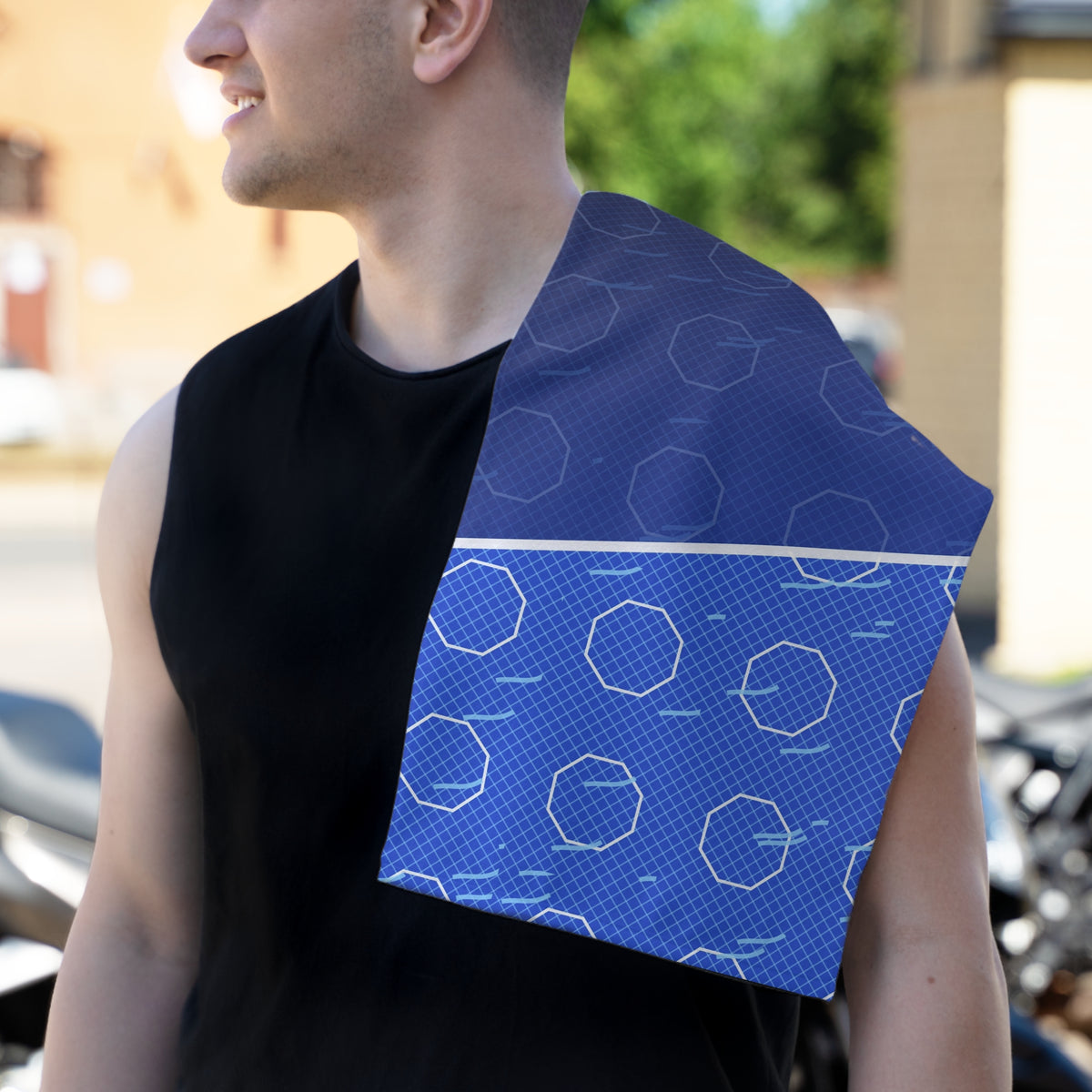 Combat Sports Royal Ice Cage Mesh Rally Towel