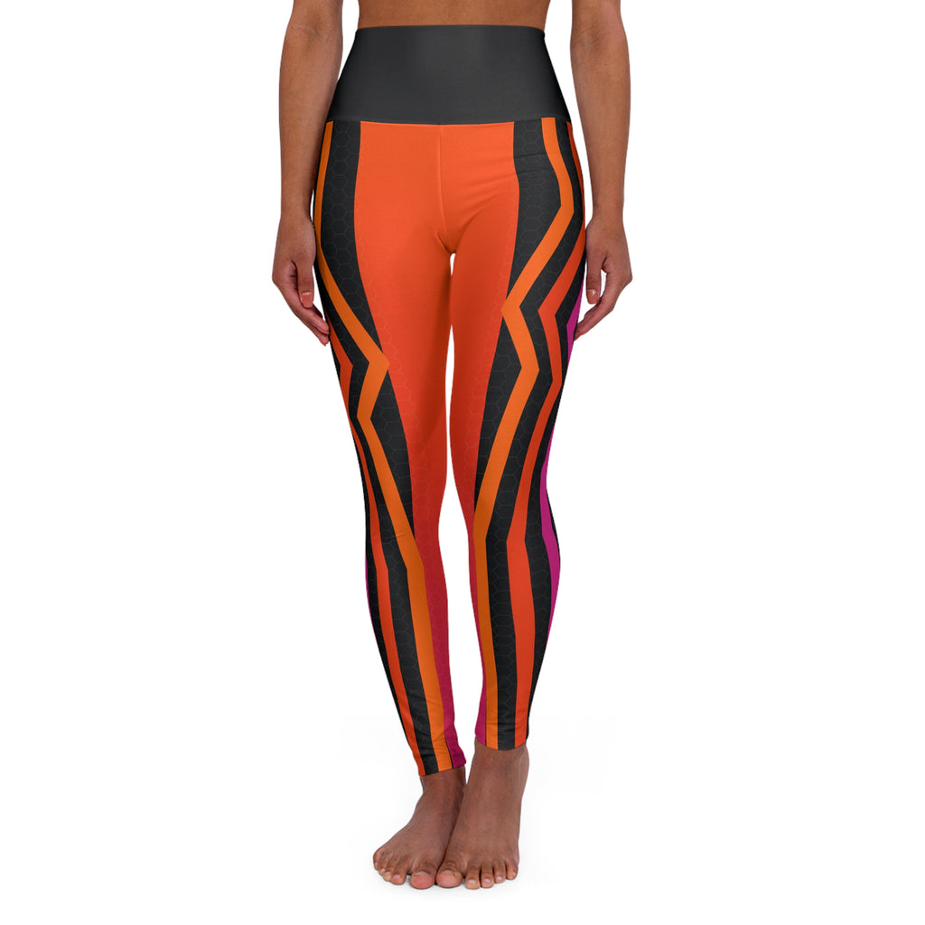 Sunset Fusion High-Waisted Yoga Leggings