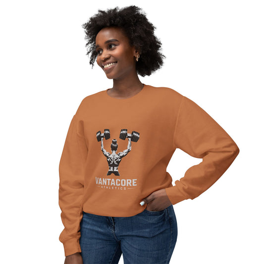 Weightlifting Crewneck Sweatshirt — Vantacore Athletics Dumbbell Design
